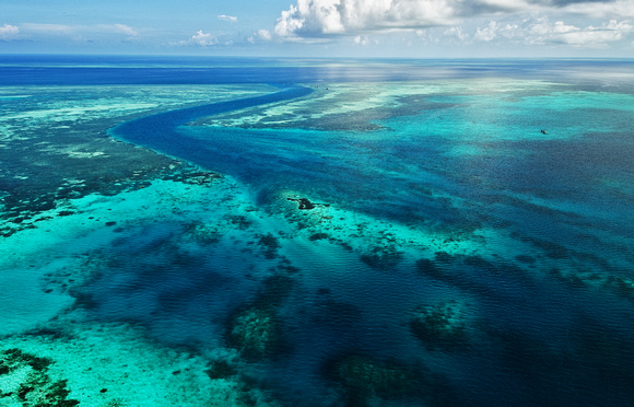 Wakatobi's reefs from above