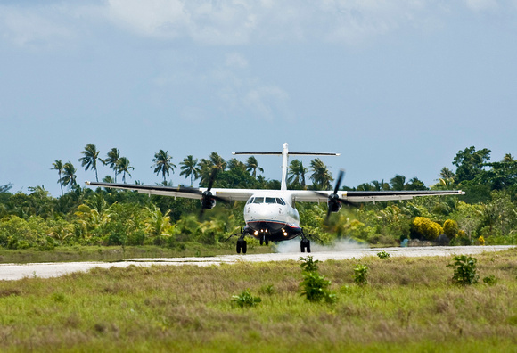 Landing on Wakatobi's Private Airstrip